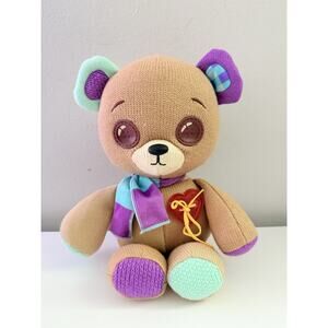 Thready Bear VR Interactive Plush Opens & Closes Eyes, Heart Light – Excellent